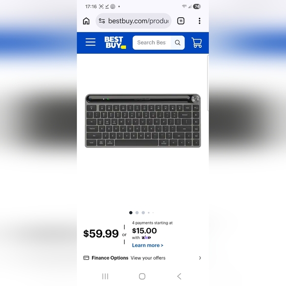 JLab - Epic Mini Advanced Multi-Device Wireless Keyboard - Black - Picture 7 of 10